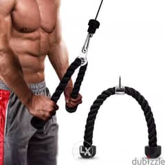 Tricep rope push pull down cord for bodybuilding 0