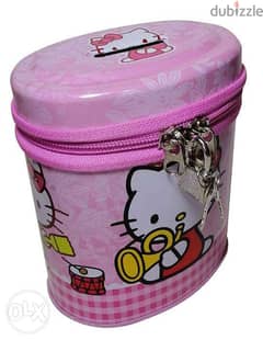 Brand New Cylindrical Money Box - Hello Kitty