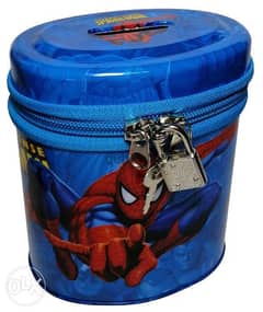 Brand New Cylindrical Money Box - SpiderMan