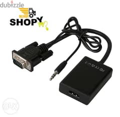 VGA to HDMI Converter Adapter Cable With Audio Output 1080P
