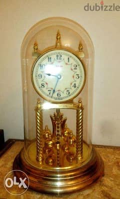 Vintage table clock made in west germany 30cm