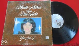 Mireille Mathieu Sings Paul Anka You and I LP Vinyl