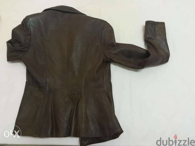 Brown leather jacket unused. Size 36 0