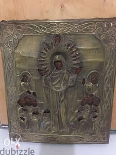 Russian icon antique 19th century