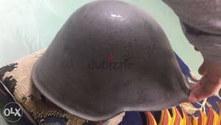 antique WW2 German Nazi military steel helmet
