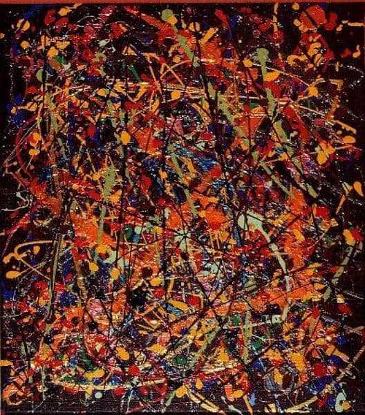 painting style Jackson Pollock 0