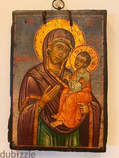 rare antique 19th century greeck icon