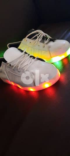 LED shoes ( almost new )