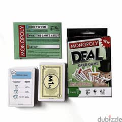 Brand New Monopoly Deal Playing Cards