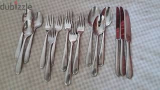 Stainless Steel Cutlery 15 pieces - Hampton 0