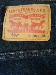 levis jeans original size  W 34 - L34