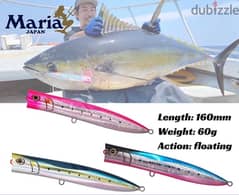 Maria Duckdive popper for tuna fishing popping