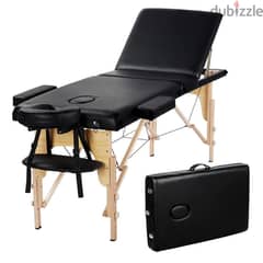 Massage Table - Portable Wood طاولة مساج