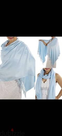 scarf light blue scarf tassel 60*150cm