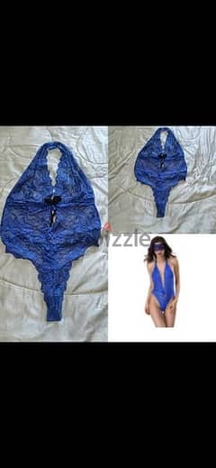 lingerie bodysuit blue only s to xxL