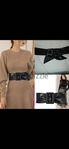 belt real leather wrap belt bas aswad