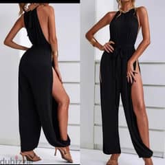 dress black jumpsuit open sides s to xxL