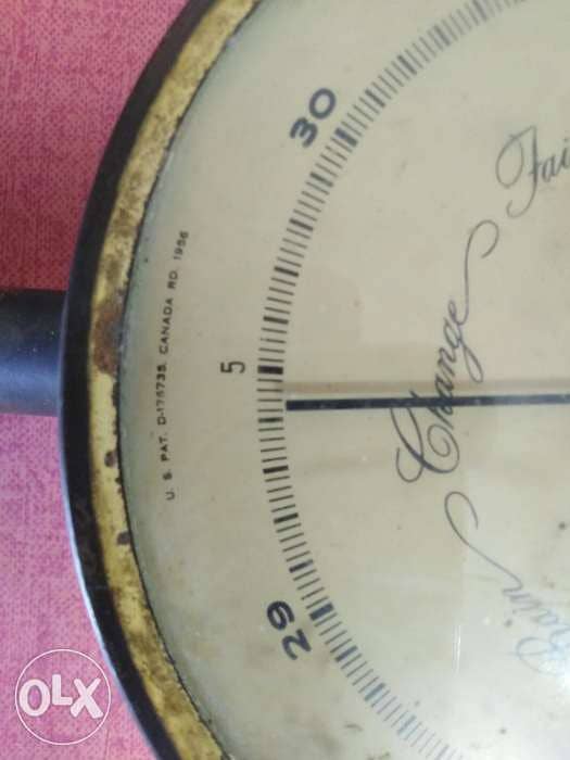 ساعة ضغط جوي قديمة كندية تاريخ 1956 1