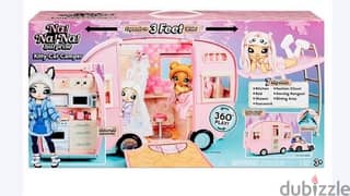 Na Na Na Surprise Kitty-Cat Camper Playset, Pink Toy Car Vehicle