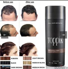 toppik hair fiber. توبيك فايبر لملأ فراغات الشعر