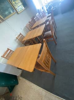 egyptian wood zan chairs and tables
