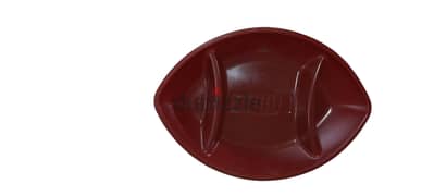 Football Chip and Dip Tray Reusable Plastic Tray Superbowl Party Snack