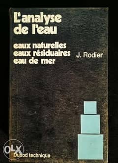 l'analyse de l'eau jean rodier