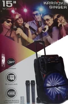 Karaoke 15” Multimedia Rechargeable Speaker
