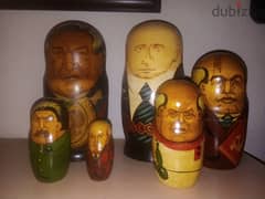 Nesting dolls russian leaders lenin to putin