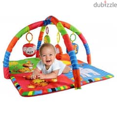 Joyful Animals Play Mat with Toys 75X75 Cm