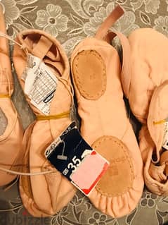 NEW STAREVER‎ Stretch Canvas Split-Sole Demi-Pointe Ballet Shoes