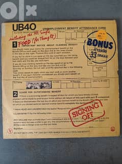 UB40 signing off vinyl