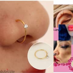 earrings fake piercing. ma bada te2di7