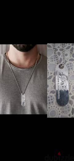 necklace G&B men stainless steel