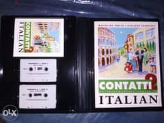 Learn italian intermediate level book + tapes new never used