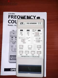 Frequency counter meter 2.5 GHz electronics radio tv
