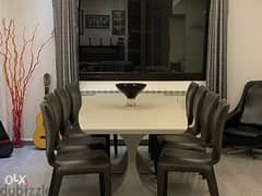 Modern dinning table with chairs