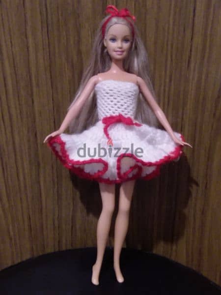Barbie as new Mattel doll 2000, CROCHET dress, bend legs=17$ 2