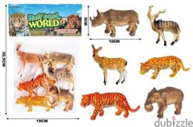 Happy Animal World Toys Set of 6