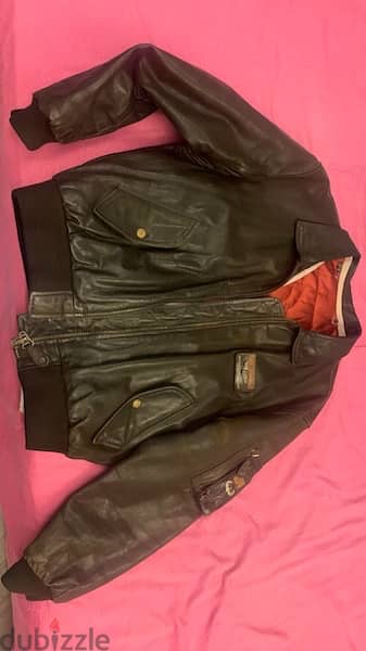 redskins leather jacket limited edition size large -xlarge 0
