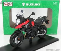 Suzuki V-Strom 1000 diecast motorcycle model 1:12.