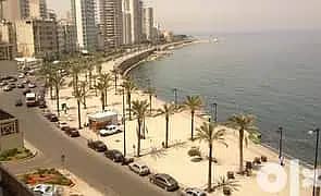 AIN EL MREISEH FIRST ROW + SEA VIEW (300SQ) 3 MASTER BEDROOMS (JN-587)