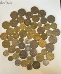 Mixed Lot of 57 Old Cyprus Coins