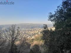 1000 SQM Land in Bikfaya, Metn Overlooking the Ocean and the Mountains