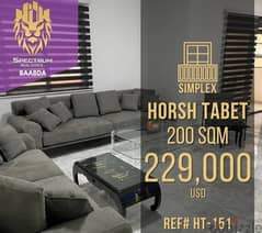 Horsh Tabet Prime (200Sq) Furnished SUPER CATCH  , (HT-151)