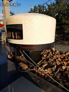 فرن بيتزا حطب و غاز ، gas and wood pizza oven