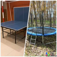 stiga + trampoline 2.40cm (2 in1 )