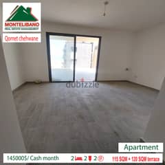 145.000$  Apartment for Sale in Qornet Chehwane !!