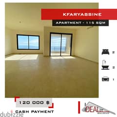 Apartment for sale in kfaryassine 115 SQM REF#CE22032