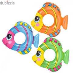Bestway Inflatable Colorful Fish Swim Ring 81 x 76 cm
